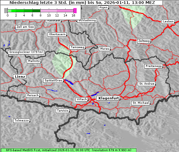 Niederschlag, 11. 1. 2026
