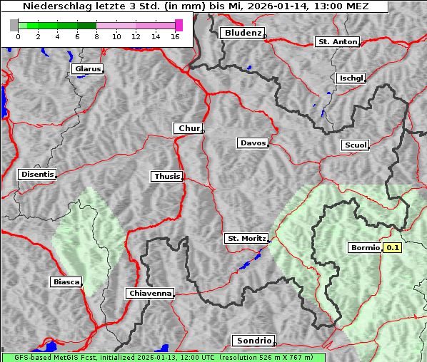 Niederschlag, 14. 1. 2026