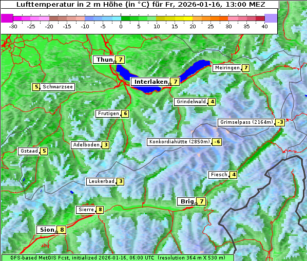 Temperatur, 16. 1. 2026