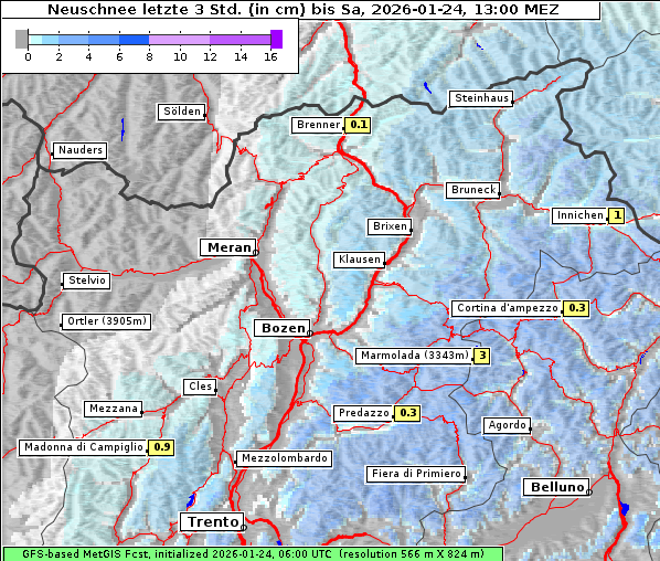 Neuschnee, 24. 1. 2026