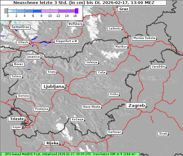 Neuschnee, 17. 2. 2026
