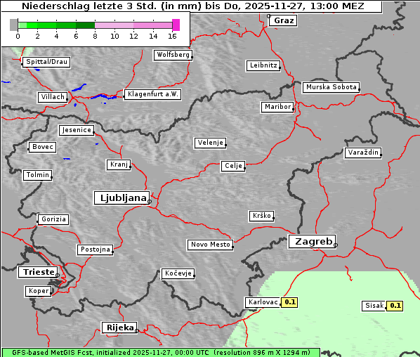 Niederschlag, 27. 11. 2025