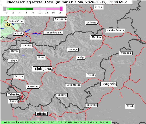 Niederschlag, 12. 1. 2026