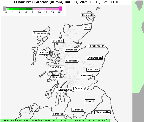 Niederschlag, 14. 11. 2025