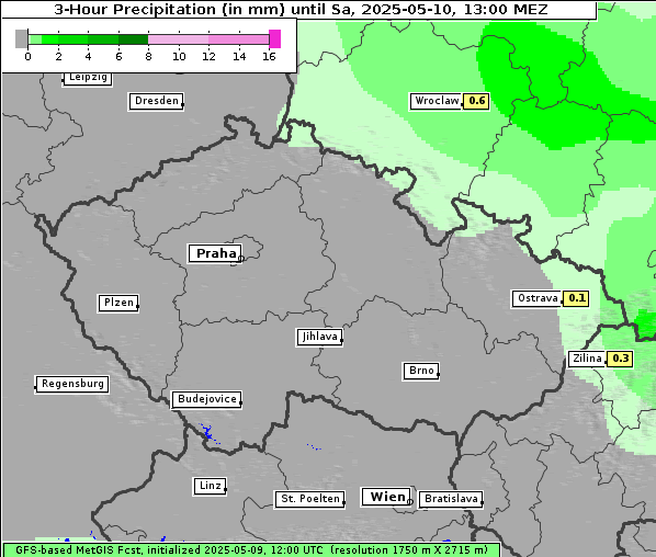 Niederschlag, 10. 5. 2025