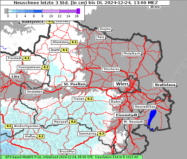 Neuschnee, 24. 12. 2024