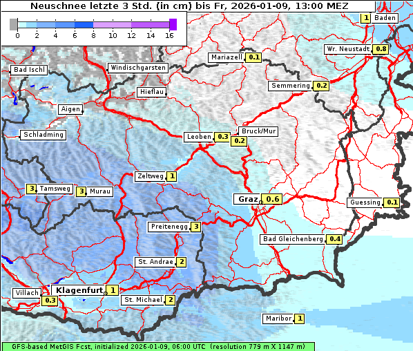 Neuschnee, 9. 1. 2026
