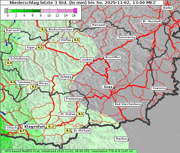 Niederschlag, 2. 11. 2025