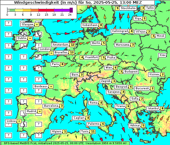 Wind, 25. 5. 2025