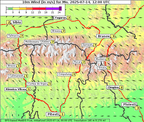 Wind, 14. 7. 2025