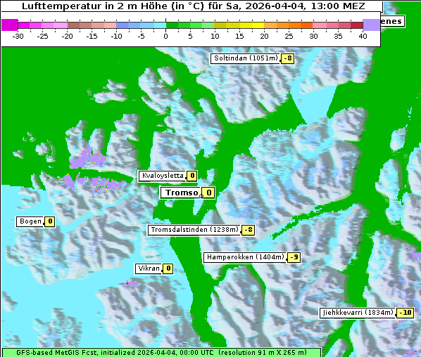 Temperatur, 4. 4. 2026