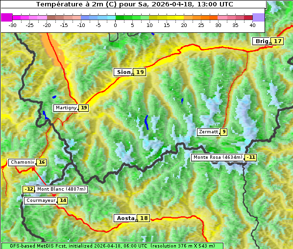 Temperatur, 18. 4. 2026
