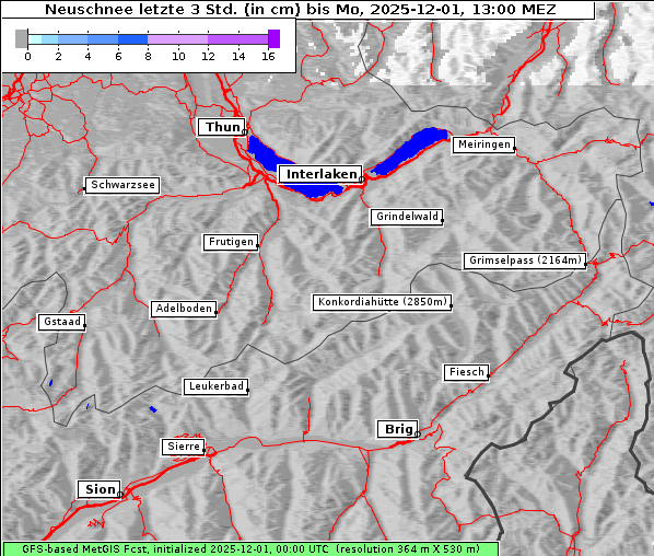 Neuschnee, 1. 12. 2025