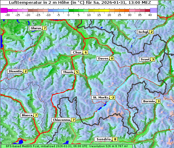 Temperatur, 31. 1. 2026