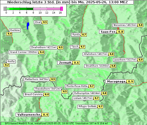 Niederschlag, 26. 5. 2025