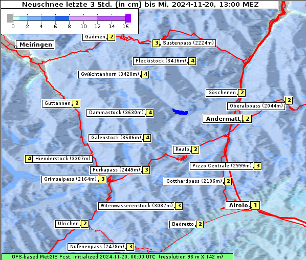 Neuschnee, 20. 11. 2024