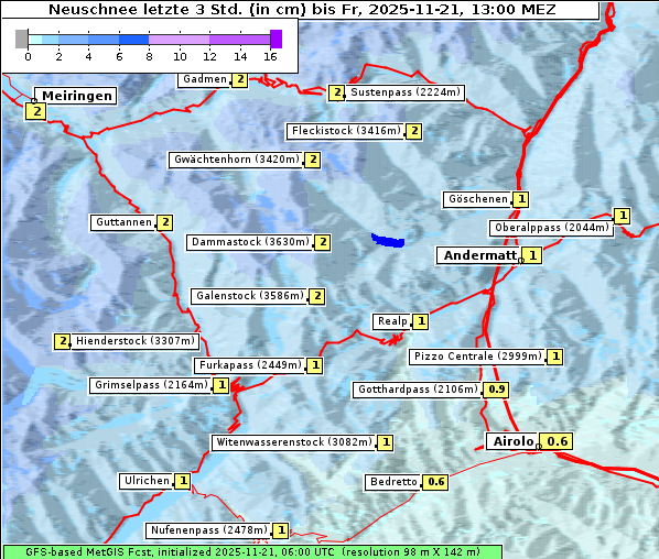 Neuschnee, 21. 11. 2025