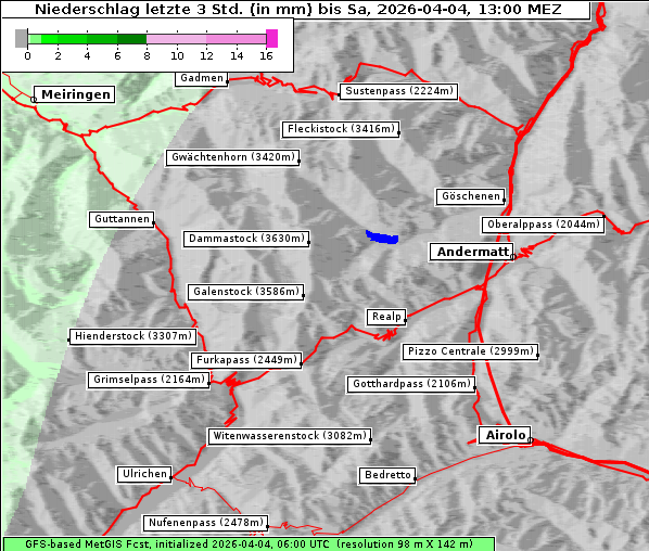 Niederschlag, 4. 4. 2026