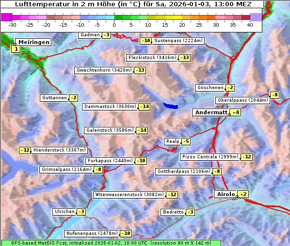 Temperatur, 3. 1. 2026