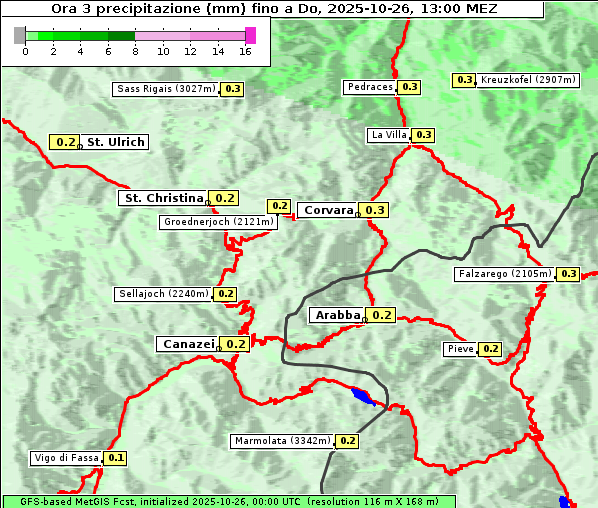 Niederschlag, 26. 10. 2025