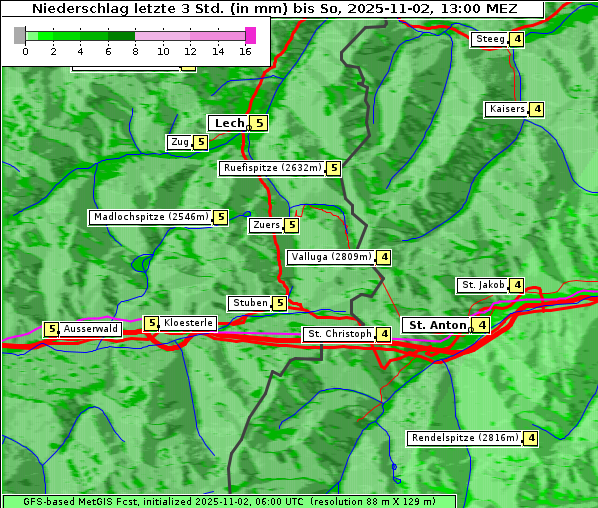 Niederschlag, 2. 11. 2025