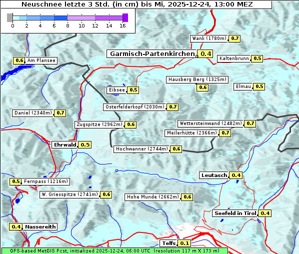 Neuschnee, 24. 12. 2025