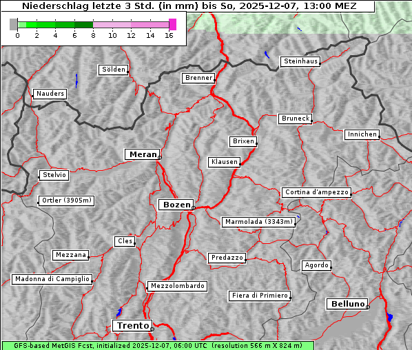 Niederschlag, 7. 12. 2025