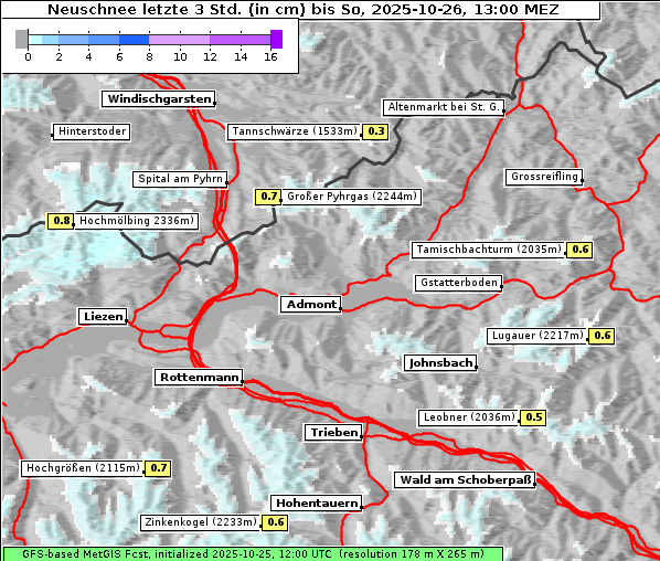 Neuschnee, 26. 10. 2025