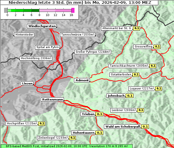 Niederschlag, 9. 2. 2026