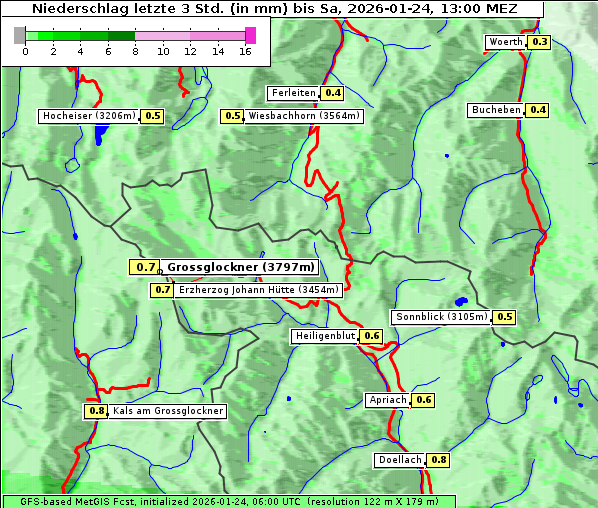 Niederschlag, 24. 1. 2026