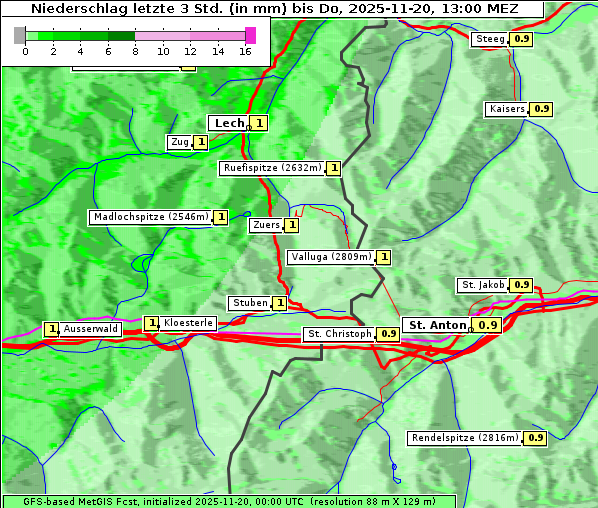 Niederschlag, 20. 11. 2025