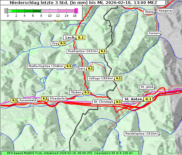 Niederschlag, 18. 2. 2026