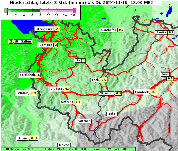 Niederschlag, 19. 11. 2024