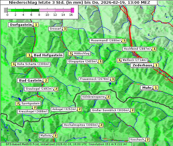Niederschlag, 19. 2. 2026
