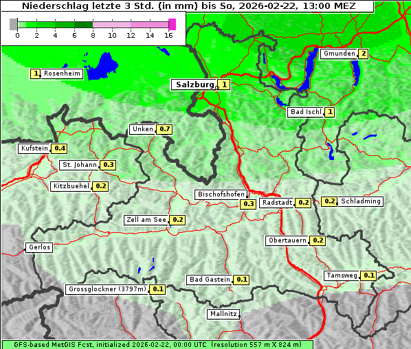 Niederschlag, 22. 2. 2026