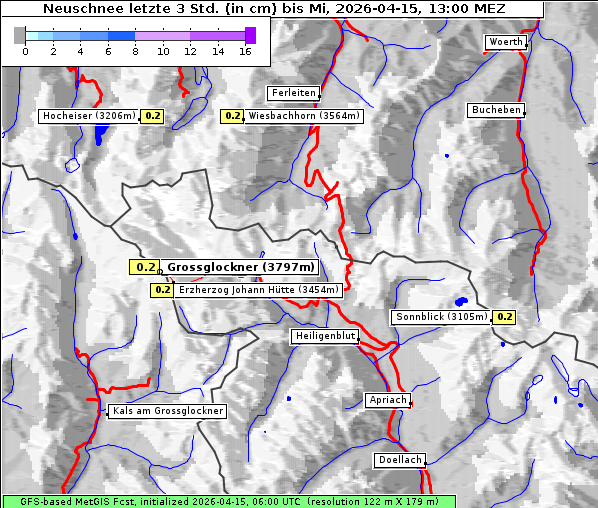 Neuschnee, 15. 4. 2026