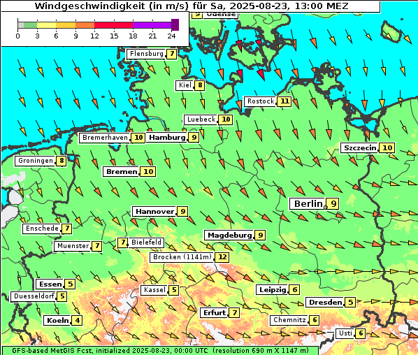 Wind, 23. 8. 2025