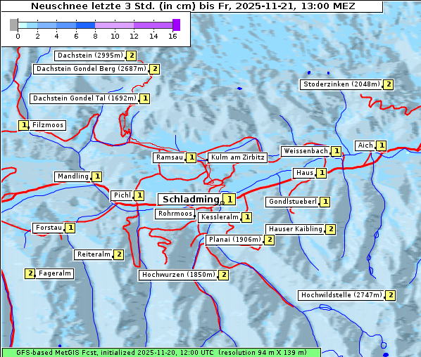 Neuschnee, 21. 11. 2025