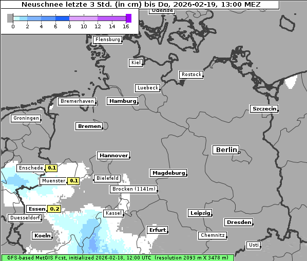 Neuschnee, 19. 2. 2026