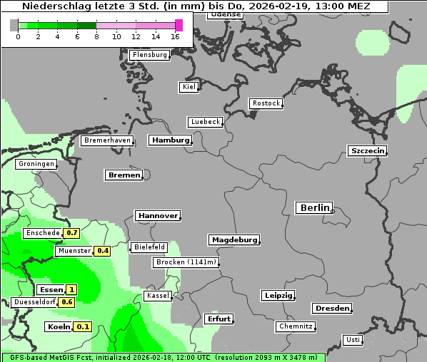 Niederschlag, 19. 2. 2026