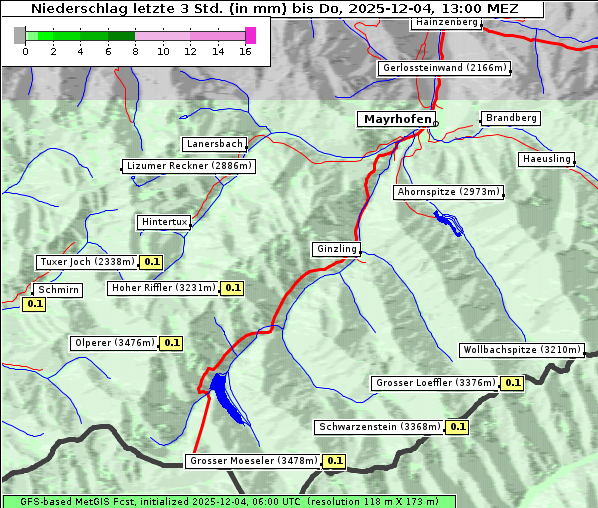 Niederschlag, 4. 12. 2025