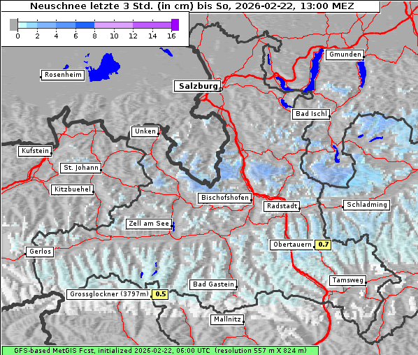 Neuschnee, 22. 2. 2026