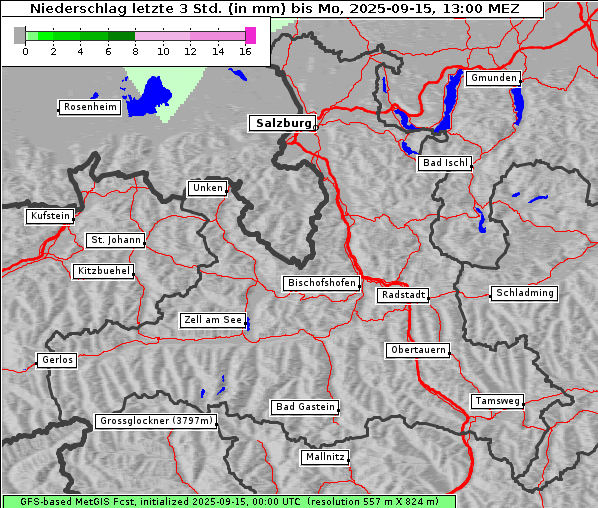 Niederschlag, 15. 9. 2025