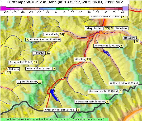 Temperatur, 1. 6. 2025