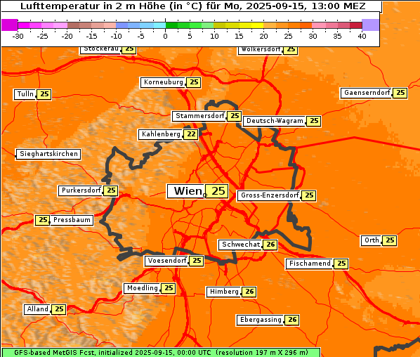 Temperatur, 15. 9. 2025
