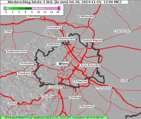 Niederschlag, 19. 11. 2024