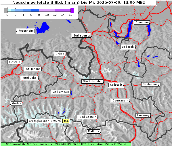 Neuschnee, 9. 7. 2025