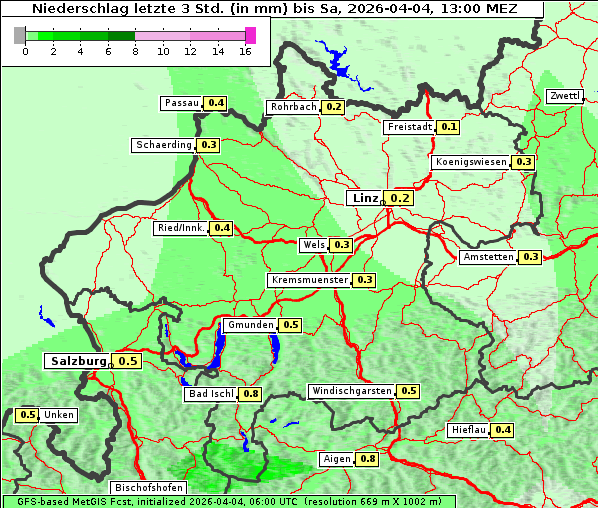 Niederschlag, 4. 4. 2026