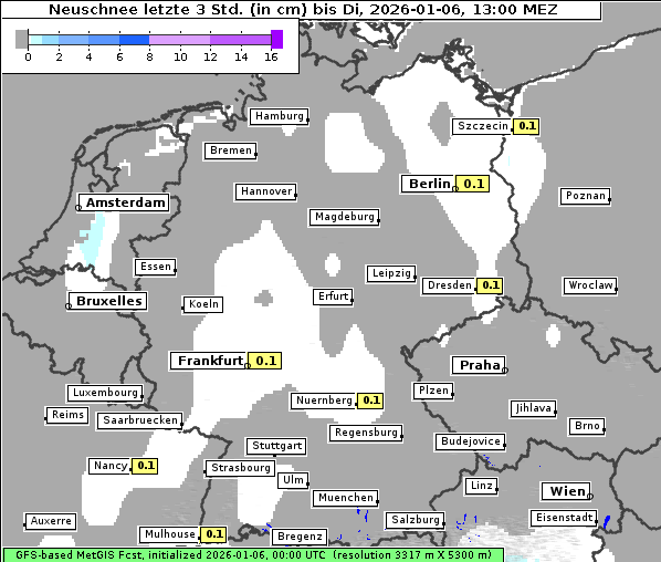 Neuschnee, 6. 1. 2026