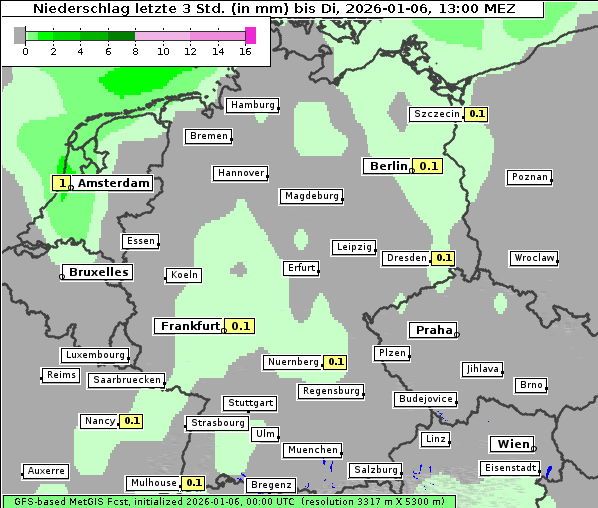 Niederschlag, 6. 1. 2026